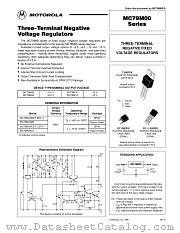 MC79M12BDT-1 datasheet pdf Motorola