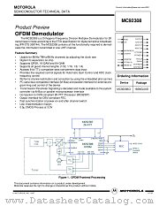 MC92308 datasheet pdf Motorola