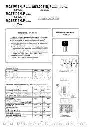 MCA2211P datasheet pdf Motorola