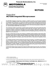 MCF5206 datasheet pdf Motorola
