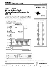 MCM101524 datasheet pdf Motorola