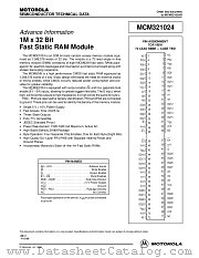 MCM321024SG25 datasheet pdf Motorola
