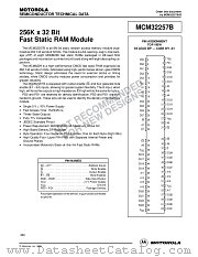 MCM32257BZ25 datasheet pdf Motorola