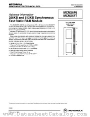 MCM36F7DG10 datasheet pdf Motorola