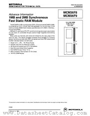MCM36F9DG10 datasheet pdf Motorola