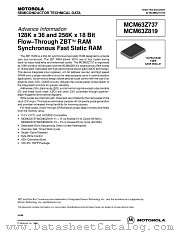 MCM63Z737TQ11R datasheet pdf Motorola