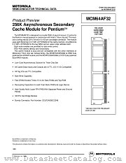 MCM64AF32SG15 datasheet pdf Motorola