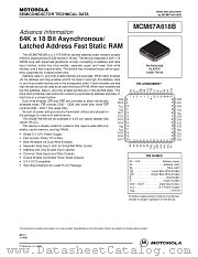 MCM67A618B datasheet pdf Motorola