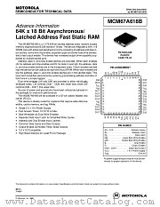 MCM67A618BFN12 datasheet pdf Motorola