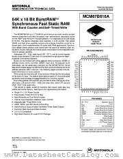 MCM67B618AFN12 datasheet pdf Motorola