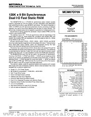 MCM67D709 datasheet pdf Motorola