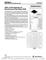 MCM67Q709AZP10R datasheet pdf Motorola