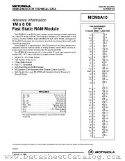 MCM8A10SG15 datasheet pdf Motorola