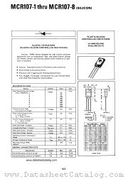 MCR107-1 datasheet pdf Motorola