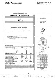 MCR39-30 datasheet pdf Motorola