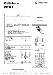 MCR407 datasheet pdf Motorola