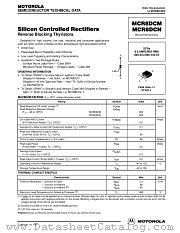 MCR8DCM datasheet pdf Motorola