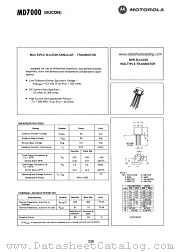 MD7000 datasheet pdf Motorola