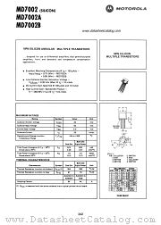 MD7002B datasheet pdf Motorola