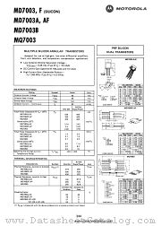 MD7003F datasheet pdf Motorola