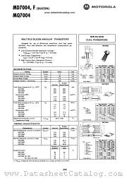 MD7004 datasheet pdf Motorola