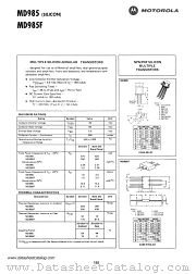 MD985F datasheet pdf Motorola