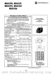 MDA1201 datasheet pdf Motorola