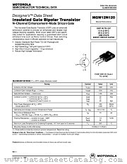 MGW12N120 datasheet pdf Motorola