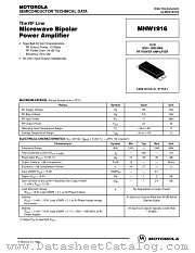 MHW1916 datasheet pdf Motorola