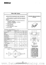 MHW562 datasheet pdf Motorola