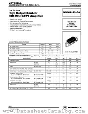 MHW6185-6A datasheet pdf Motorola