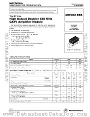 MHW6185B_D datasheet pdf Motorola