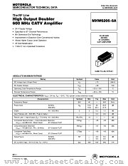 MHW6205-6A datasheet pdf Motorola
