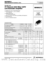 MHW6272 datasheet pdf Motorola