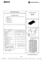 MHW710 datasheet pdf Motorola