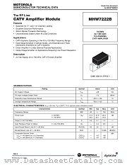 MHW7222B datasheet pdf Motorola