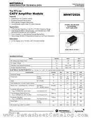 MHW7292A datasheet pdf Motorola
