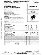 MHW8267A datasheet pdf Motorola