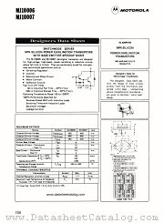 MJ10006 datasheet pdf Motorola