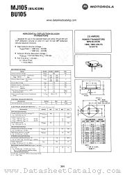 MJ105 datasheet pdf Motorola