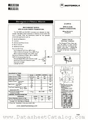 MJ13331 datasheet pdf Motorola