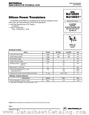 MJ15022 datasheet pdf Motorola