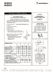 MJ6503 datasheet pdf Motorola