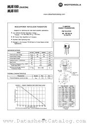 MJ8101 datasheet pdf Motorola