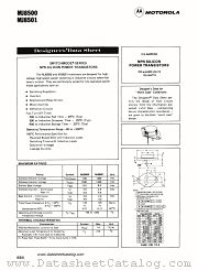 MJ8501 datasheet pdf Motorola