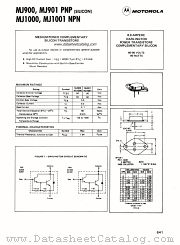 MJ901 datasheet pdf Motorola