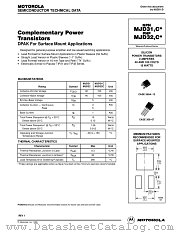 MJD31-1 datasheet pdf Motorola