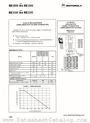 MJE1101 datasheet pdf Motorola