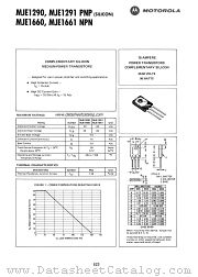 MJE1290 datasheet pdf Motorola