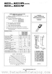 MJE233 datasheet pdf Motorola
